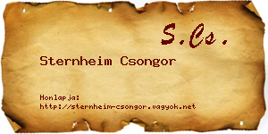 Sternheim Csongor névjegykártya